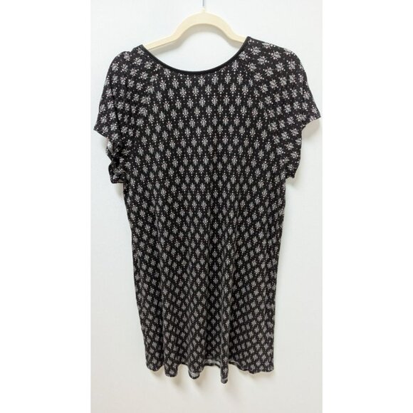 Croft & Barrow Intimates Black Floral Nightgown - Picture 2 of 2